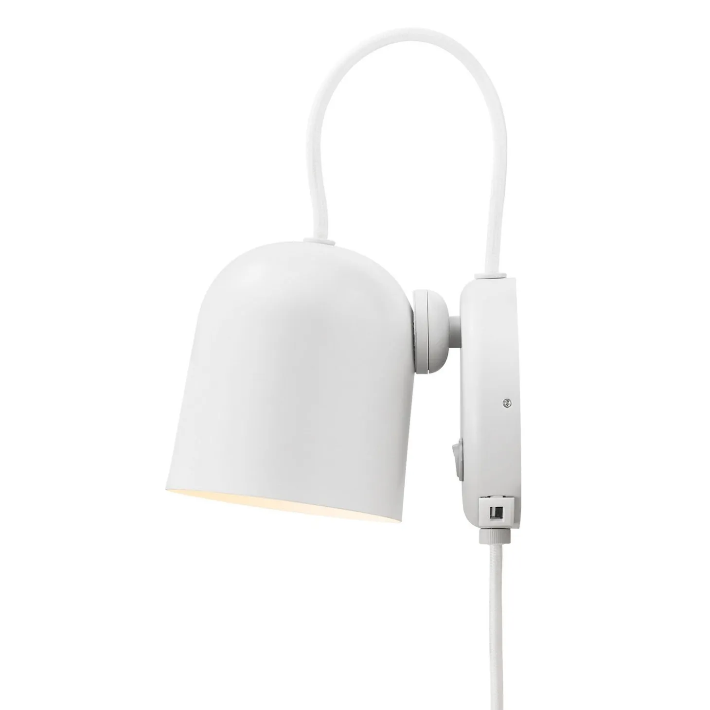 Angle Vägglampa Vit/Telegrå