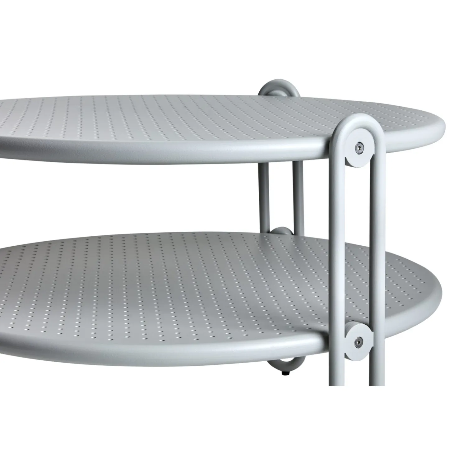 Blixt Utesoffbord 65x42 cm Light Grey