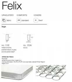 Felix 3-sits Bäddsoffa Wildflower Cream
