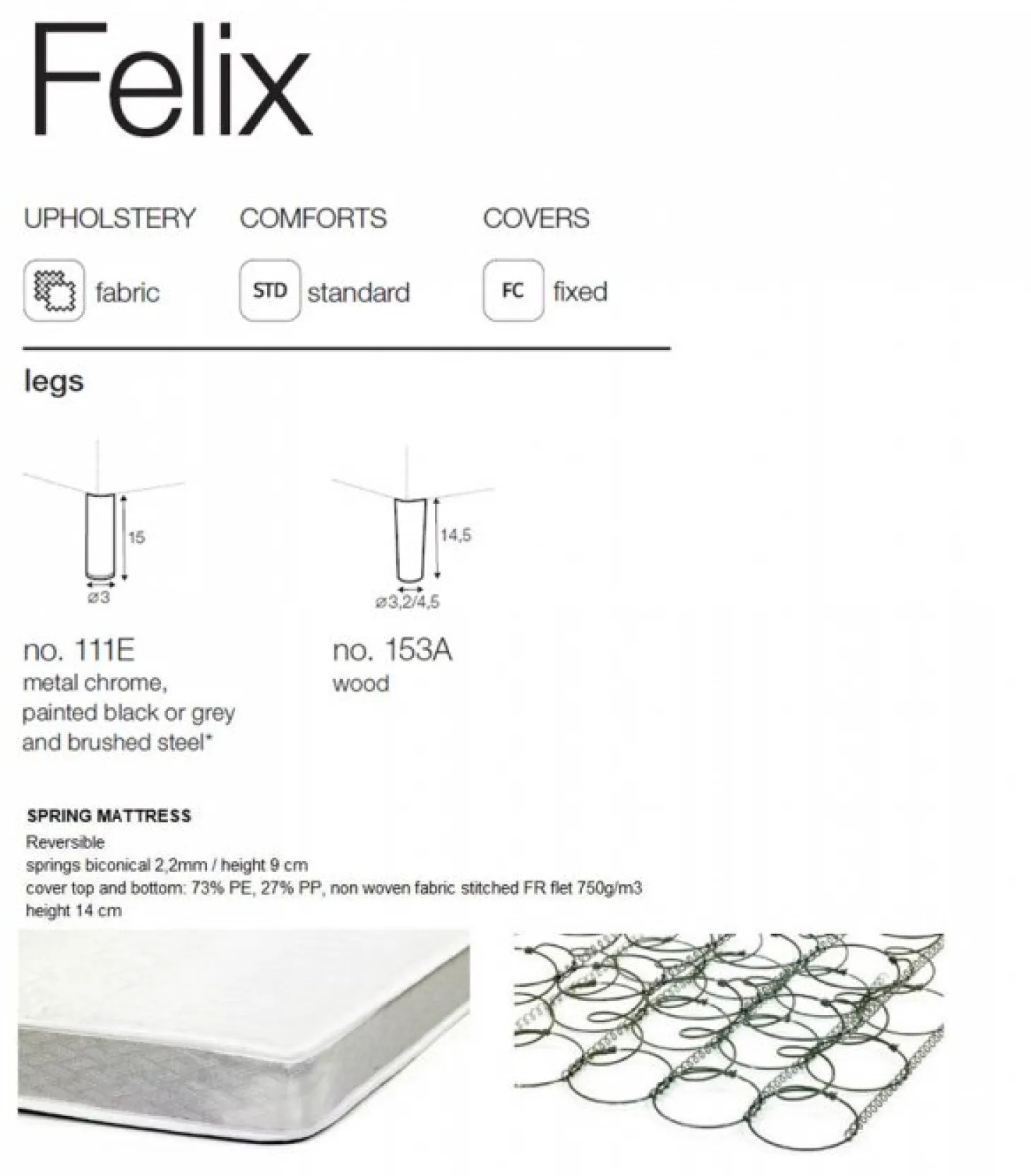Felix 3-sits Bäddsoffa Wildflower Cold Beige