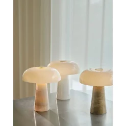 Glossy Bordslampa Vit