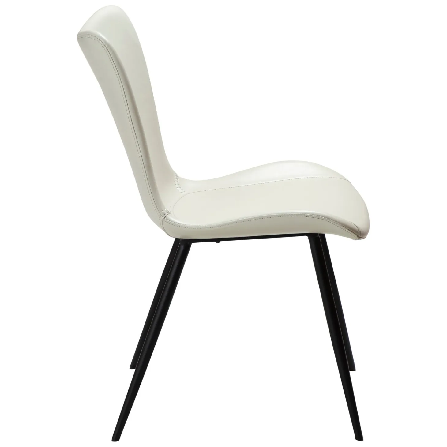Medusa Stol Bone White Art.Leather, Black