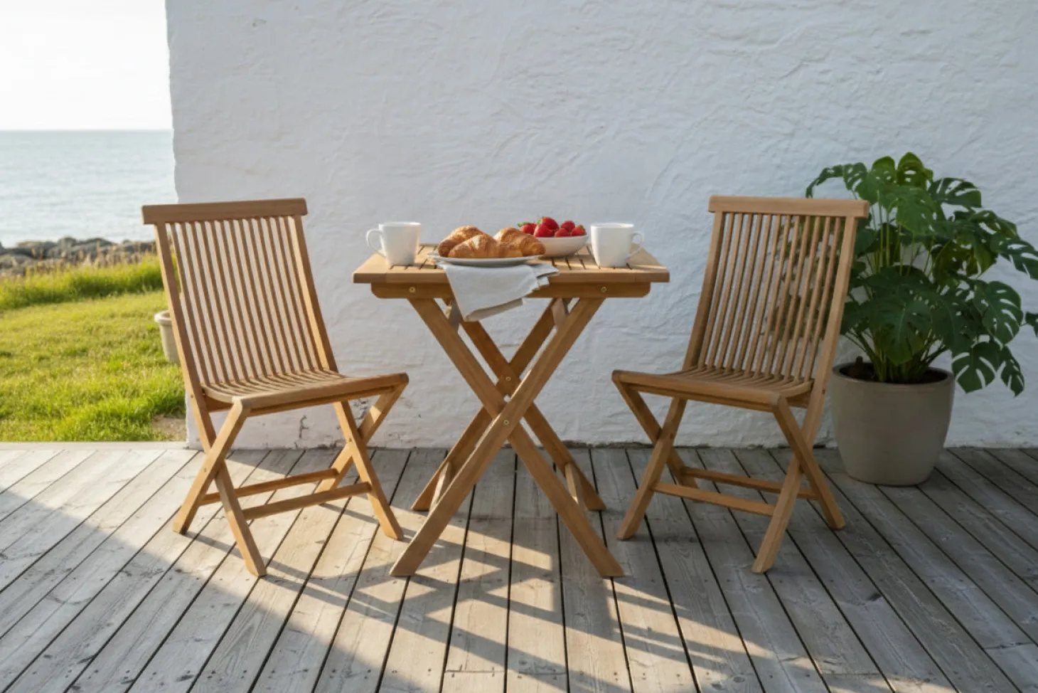Turin Fällstol Teak